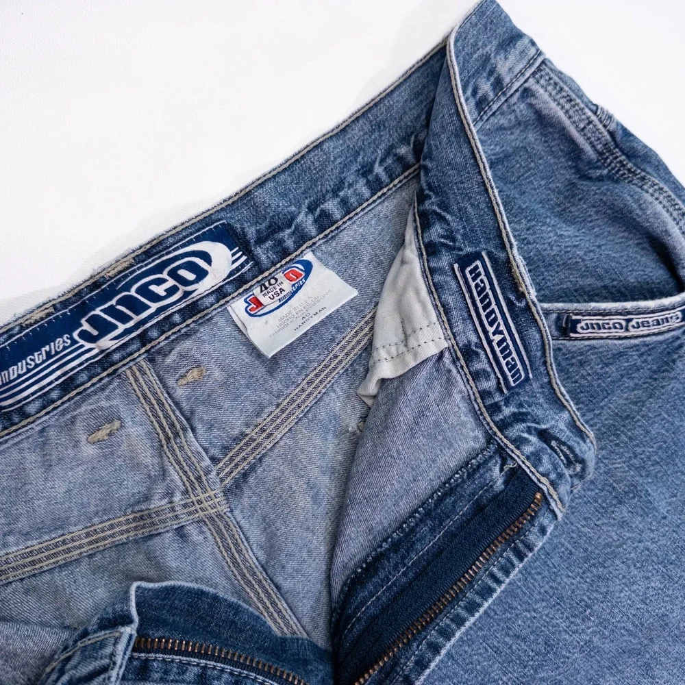 JNCO Handyman Carpenter Denim Shorts Mens 40 Blue Excellent Vintage Baggy 90s